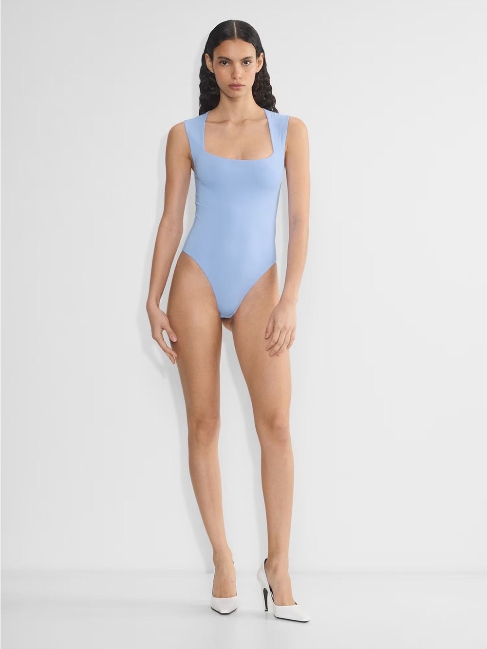 🏷️ NWT Aritzia | Original Contour Esteem squareneck Bodysuit | Dayflower Blue